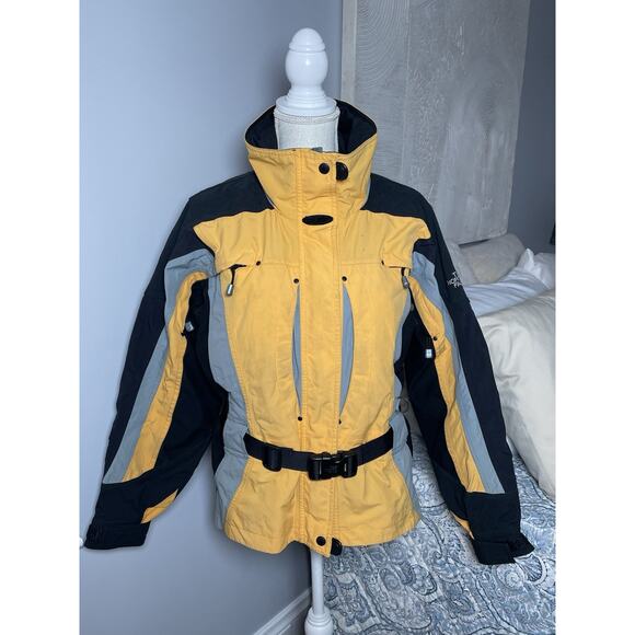 The North Face Jackets & Blazers - The North Face Womens Hyvent Jacket Ski Shell Yellow Size 10 Vintage Belted